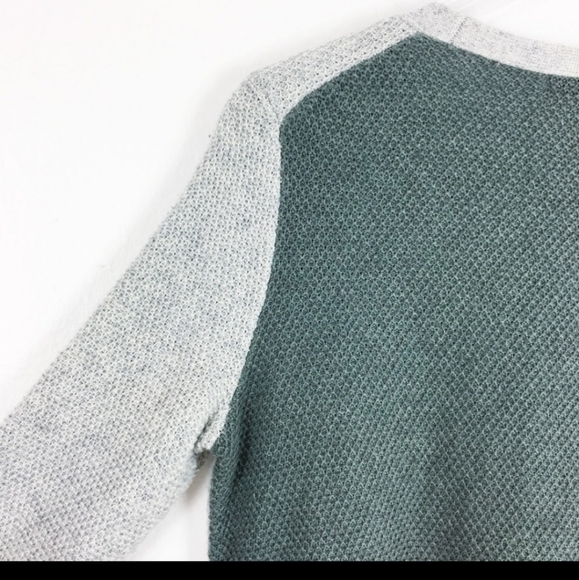 Madewell Feature Sweater in Colorblock - Size Extra Small - Faux Wrap, Textured - Picture 11 of 11